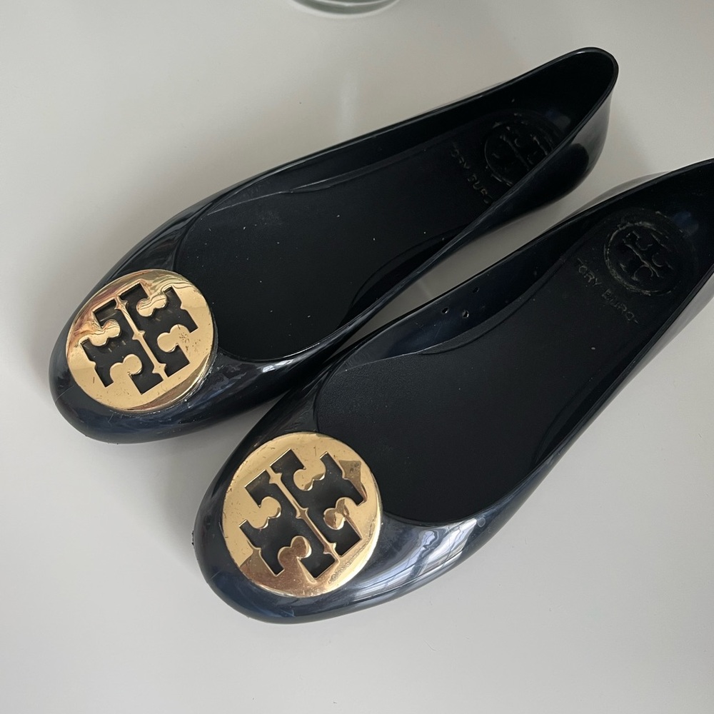 Tory Burch PVC flats. Size 6